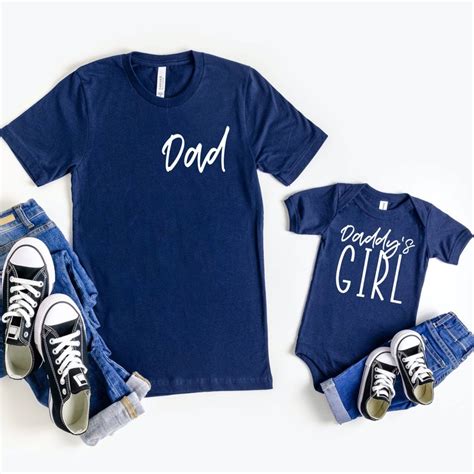 Fathers Day Daddy And Daughter Shirts Fathers Day Etsy