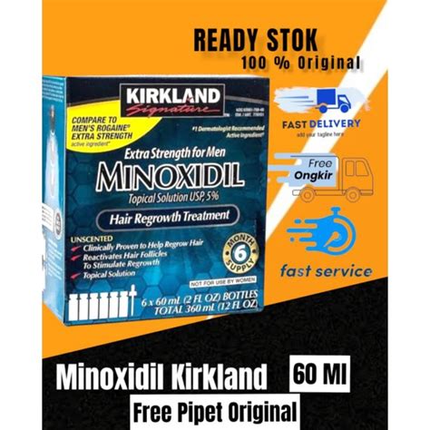 Jual Minoxidil Kirkland Made In Israel Pack Isi Botol Shopee