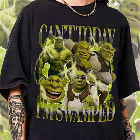 Can T Today I M Swamped Shirt Shrek Bootleg Fiona Princess Shirt