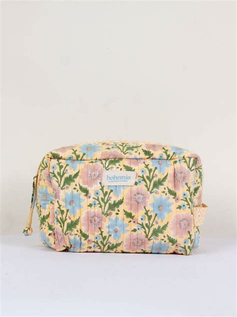 Floribunda Washbag Buttermilk Bohemia Design