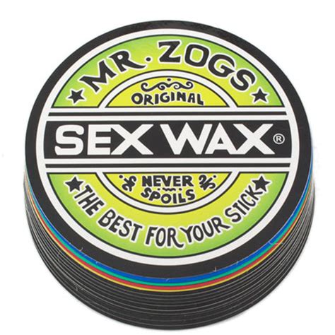 Sex Wax Mr Zogs Logo Sticker Quality Surfboards Hawaii