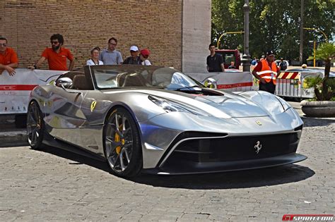 Silver Chrome Ferrari F12 Trs Snapped In Rome Gtspirit