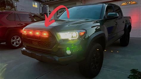 Installing High Quality Raptor Lights On The Toyota Tacoma Grill YouTube