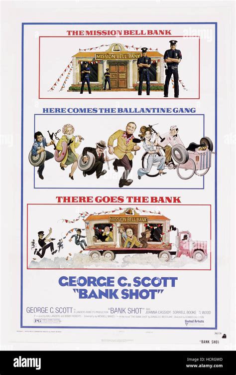 Bank Shot Us Poster Art Sorrell Booke Joanna Cassidy George C Scott Frank Mcrae Don Calfa