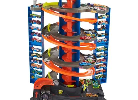 Hot Wheels City Pista de Brinquedo Mega Garage para crianças a partir