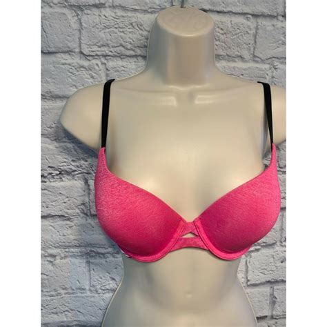 Victoria S Secret Perfect Shape Pink Bra Size D Depop