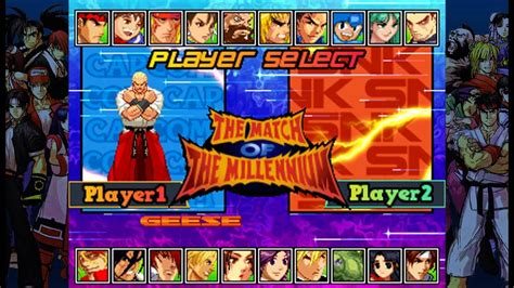 My Mugen Roster SNK VS CAPCOM THE MATCH OF THE MILLENNIUM YouTube