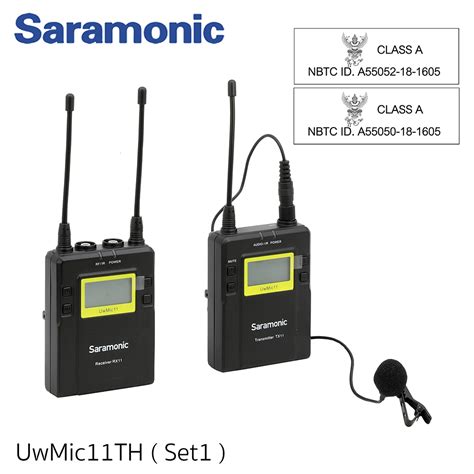 Wireless Microphone Saramonic Uwmic11th Set1 Digital Uhf Wireless Lavalier Microphone System