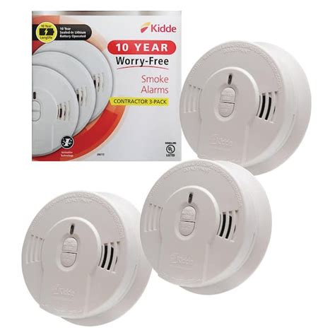 Kidde Year Worry Free Pack Battery Powered Smoke Detector With