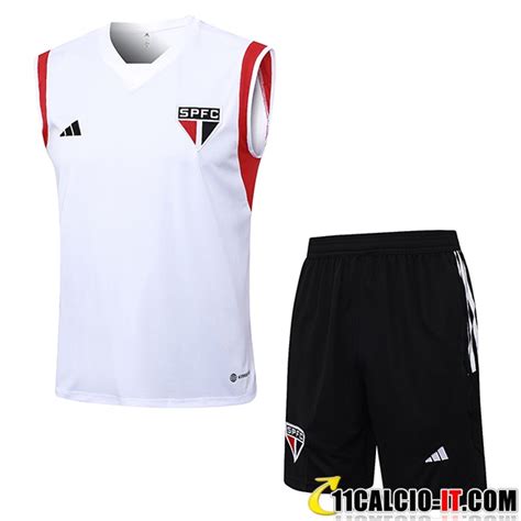 Personalizzare Kit Canotta Allenamento Pantaloncini Sao Paulo FC