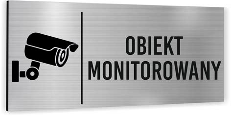 Tabliczka Informacyjna Oznaczenie Obiekt Monitorowany Piktogram