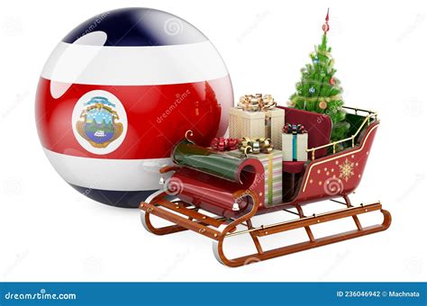 Weihnachten Im Costa Rica Konzept Weihnachten Santa Schlitten Voll