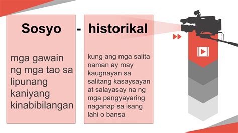 Aralin 36 Sosyo Historikal Na Konsepto At Elemento Ng Dulang