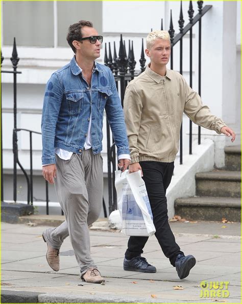 Jude Law Steps Out with His Model Son Rafferty in London!: Photo 3438610 | Celebrity Babies ...