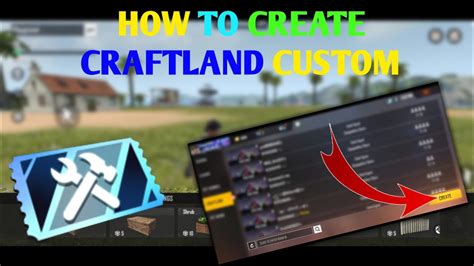 How To Create Craftland Custom In FreeFire Create Craftland Custom