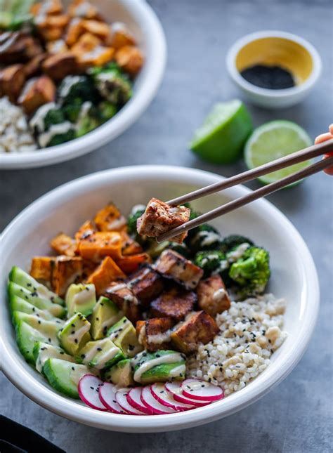 Vegan Buddha Bowl With Tofu Six Hungry Feet Recipes