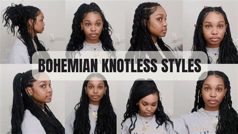 11 Easy Styles For Bohemian Knotless Braids Youtube