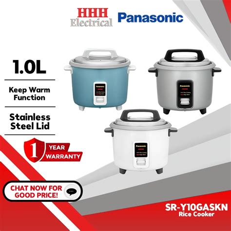 Panasonic Rice Cooker With Keep Warm Sr Y10g 1l Periuk Nasi Toshiba Rc T10cemy Gy 1 0l