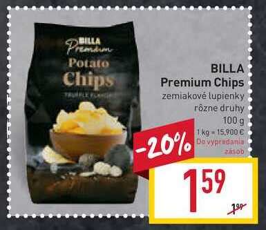 Billa Premium Chips Zemiakov Lupienky G V Akcii Zlacnene Sk