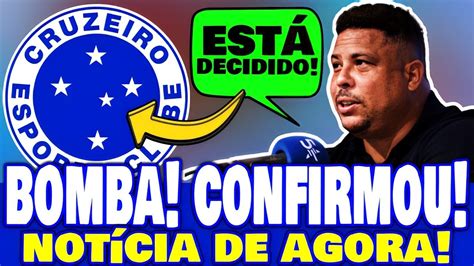 ACONTECEU AGORA MINHA NOSSA FOI DECIDIDO AGORA NO CRUZEIRO Canal De