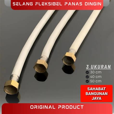 Jual Selang Flexibleflexibel Plastik Pvc 30cm 40cm 50cm Kuningan Air