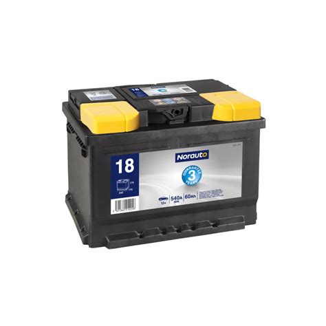 Batterie NORAUTO BV18 60 Ah 540 A Norauto Fr