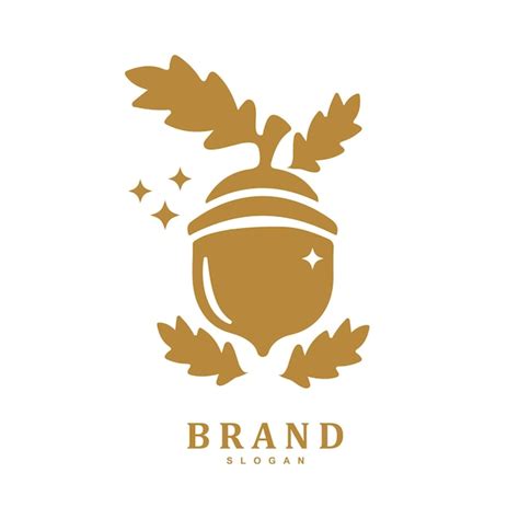 Premium Vector Vintage Retro Oak Tree Acorn Logo Design Vector