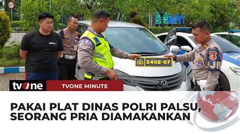 Aksi Kejar Kejaran Polisi Dengan Pengemudi Yang Pakai Plat Dinas Polri