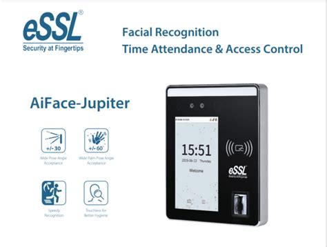 Essl Aiface Jupiter Face Fingerprint Attendance Machine