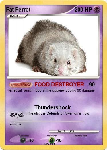 Pokémon Fat Ferret 1 1 Food Destroyer My Pokemon Card