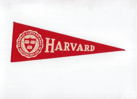 Vintage College Pennant HARVARD University 9 1/2 Inch Red | Etsy