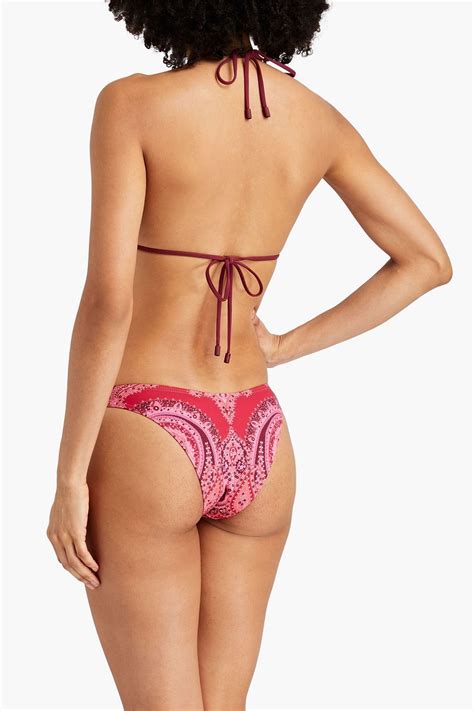 Zimmermann Paisley Print Low Rise Bikini Briefs The Outnet