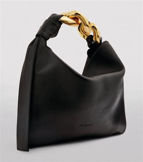 JW Anderson Small Leather Chain Hobo Bag Harrods US