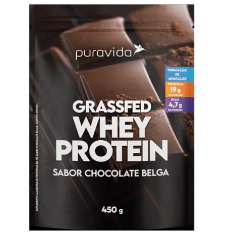 Whey Protein Grassfed 450g Pura Vida Corpo Vida Suplementos