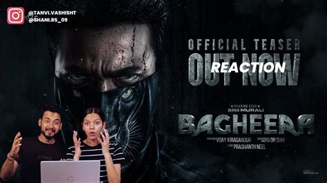 Bagheera Official Teaser Reaction Srii Murali Dr Suri Tannu