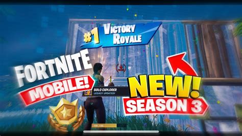 Playing Fortnite Chapter Season On Ios Eliminations Solo