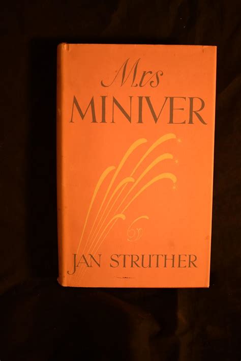 Mrs Miniver By Jan Struther 1940 First Edition History Bound LLC