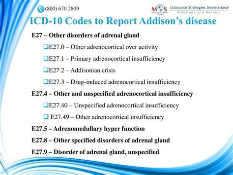 Ppt Addison S Disease Code It With Icd 10 Powerpoint Presentation Id 8033979