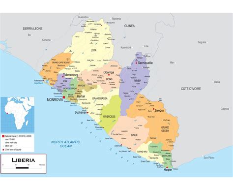 1847 Political Map Of Liberia Bonnee Stoddard