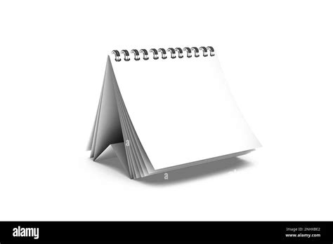Desk Calendar Mockup 3d Rendering Stock Photo Alamy