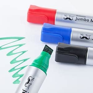 Amazon Mr Pen Jumbo Permanent Markers 4 Pack Assorted Color