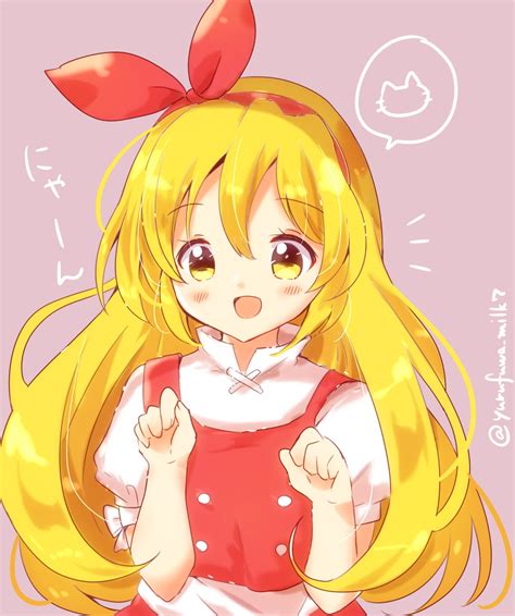 Safebooru 1girl Apron Blonde Hair Bow Buttons Commentary Request