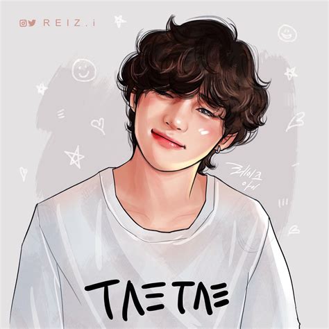 Reizi On Twitter Bts Drawings Taehyung Fanart Bts Chibi