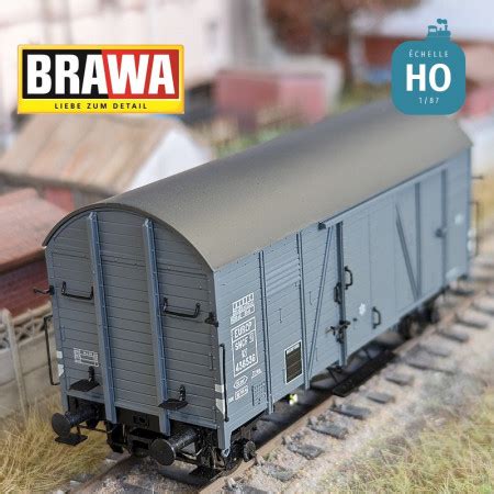 Wagon Couvert Type Kf EUROP SNCF Ep III HO Brawa 50739