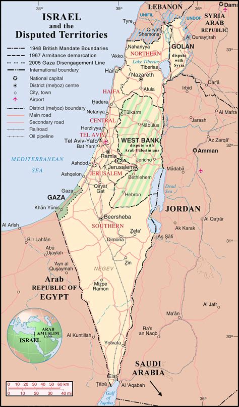 Map Of Israel Mateo Jackson