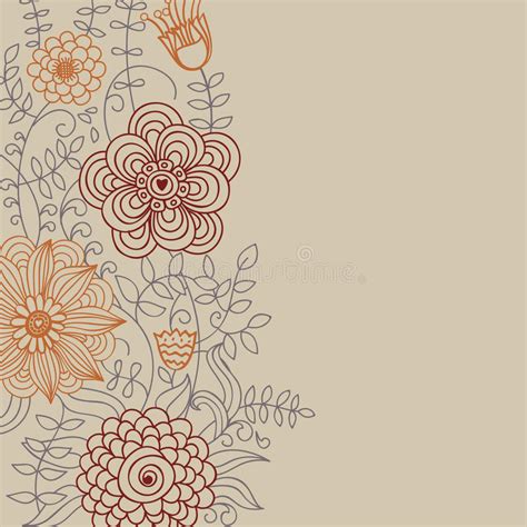 Valentine Illustration Hot Air Balloon In Sky Hand Drawn Background For Design Stock
