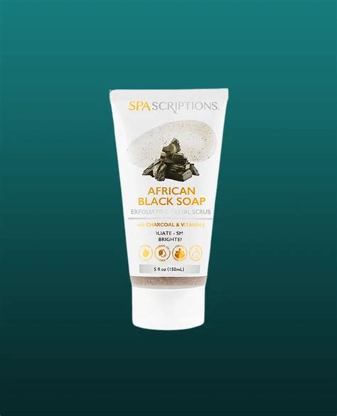 Spascriptions African Black Soap Exfoliating Facial Scrub Black 27