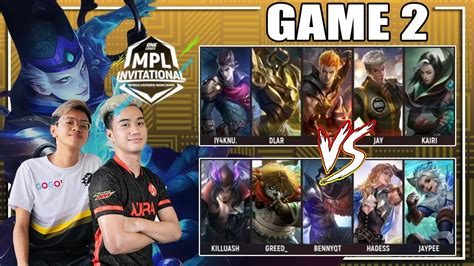 ONIC PH Vs AURA PH GAME 2 ONE Esports MPL Invitational Group Stages