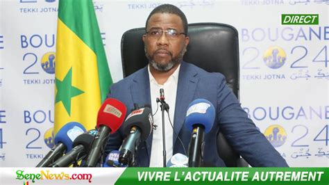 DIRECT LIVE Suivez la déclaration importante de Bougane Gueye Dany