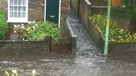 Torrential rain brings flash flooding to Suffolk | Anglia - ITV News